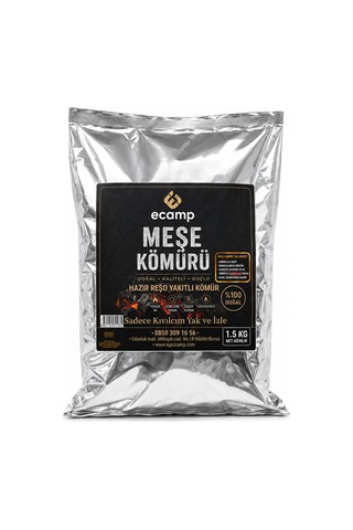 Ecamp 100% Doğal Tek Kibritle Tutuşan Meşe Kömürü 1.5 Kg