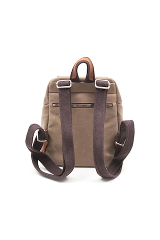 Gillario Design 04 Kanvas - Deri Kadın Sırt Çantası Camel