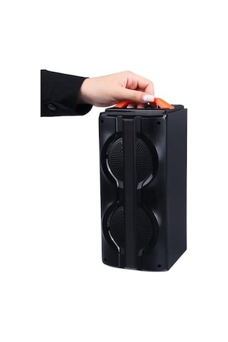 1790 Kablosuz Mikrofonlu Rgb Ledli Taşınabilir Bluetooth Hoparlör Parti Speaker