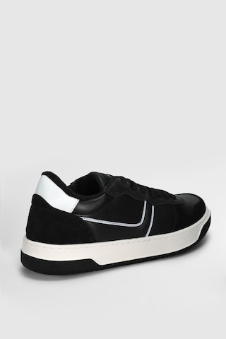 Lufian 112230229 Jack Sneaker Erkek Deri Ayakkabı Siyah
