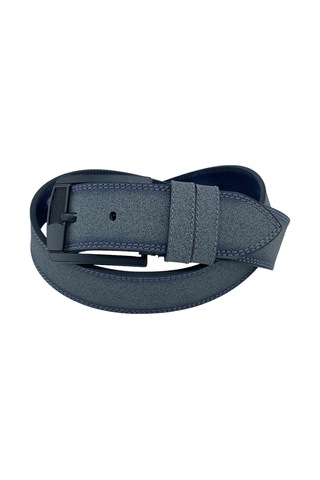 Süzer Deri Gri Suni Deri Çift Dikişli 4.5 Cm. Genişlik Unisex Spor Kemer - 4515-11 Gri