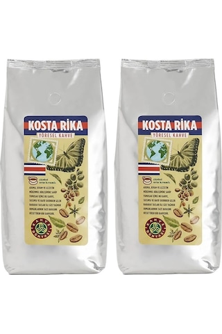 Kahve Dünyası Yöresel Kosta Rika Çekirdek Filtre Kahve 2 x 1 KG