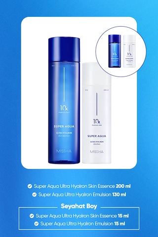 10 Farklı Hyalüronik Asit Kompleksi İçeren Yoğun Nemlendirici Set Super Aqua Ultra Hyalron Set 2