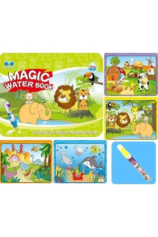 Magic Water Sihirli Boyama Kitabı Water Painting Orman Hayvanları