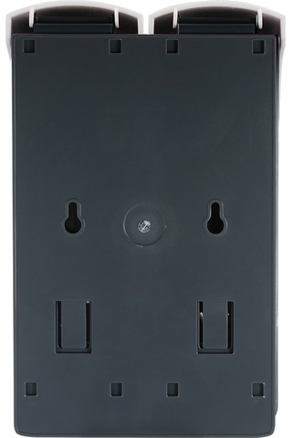 Hangfox Duvar Tipi 2'li El Doğrultusunda Sabun Dağıtıcı, 300ml 2 Hacimli, Şampuan Ve Duş Jeli Ayırt Edici, Delme Olmayan Kurulum, Beyaz Cd-2049a Beyaz