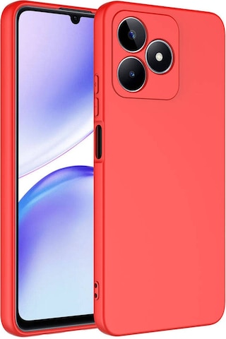 Realme C53 Uyumlu İçi Kadife Kamera Korumalı Renkli Silikon Kılıf