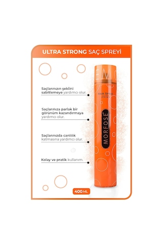 Ultra Strong Saç Spreyi 400 Ml - Ultra Güçlü Tutuş