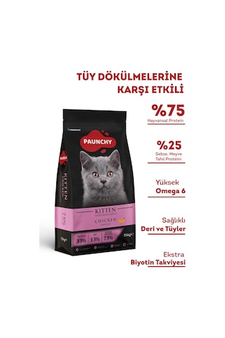 Paunchy Tavuklu Yavru Kedi Maması 15 KG