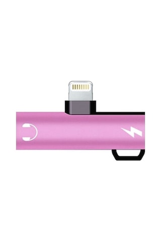 Ally Lightning to 3.5 MM Dönüştürücü Adaptör Pembe