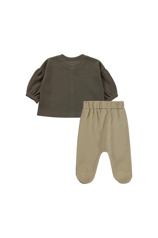 Civil Baby Güneş Baskılı 1-9 Ay Pijama Takımı - Kahverengi Acı Kahverengi