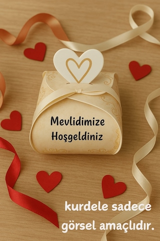 Gold Madlen Sütlü Çikolatalı Mevlid Hediyesi - Mevlüt Hediye - Dağıtmalık Hediye 25 Adet