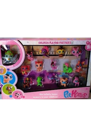 Miniş Ailesi 15'li Pet Homes Kedili Oyuncak Figürler