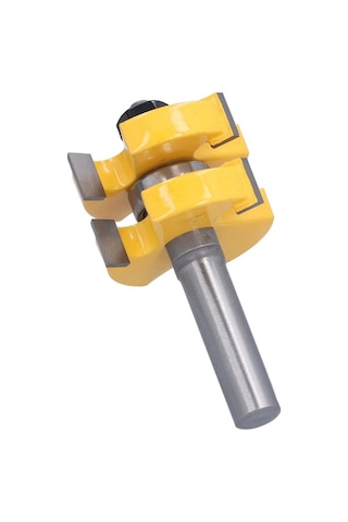 Besthome1 2 Adet Ahşap T Tipi Dil-kanal Freze Ucu, 3 Dişli, 1 Rol, 1/2 İnç Sap, Ptfe Kaplama, Temiz Kesim, Dış Ve Ahşap İşleri