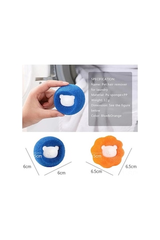 Besthome1 10 Adet Tekrarlı Yıkama Topu - Kumaş Koruyucu, Evcil Hayvan Tüyü Kirini Temizler Diğer