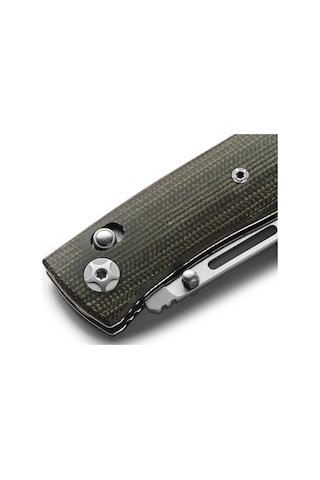 Lionsteel Nini Green Canvas - Full Handle Kamp Çakı Yeşil