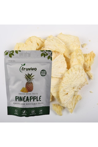 Dondurularak Kurutulmuş Ananas 20 Gr, %100 Vegan, Glutensiz
