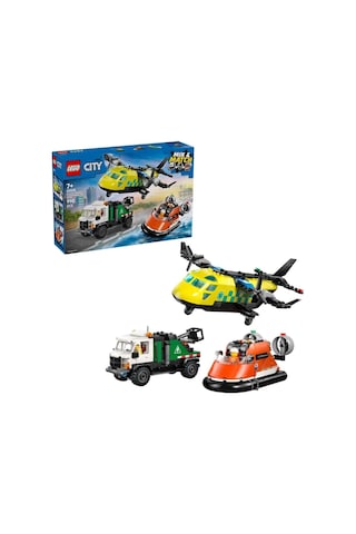 60505 Lego City Uçak, Servis Kamyonu Ve Hoverkraft 990 Parça +7 Yaş