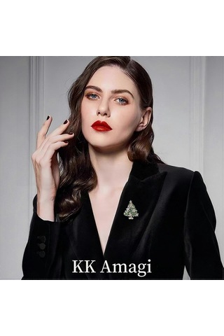 Kadınlar Kızlar İçin Noel Broş Pinleri Takı Avusturya Kristali Muhteşem Kış Dilek Ağacı Noel Süslemeleri İçin Küçük Yıldız Broşu Çok Renkli