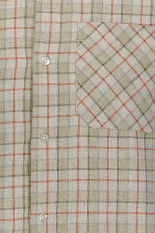 Finesuits Erkek Flanel Gömlek 2422204061.mlcr Açık Yeşil