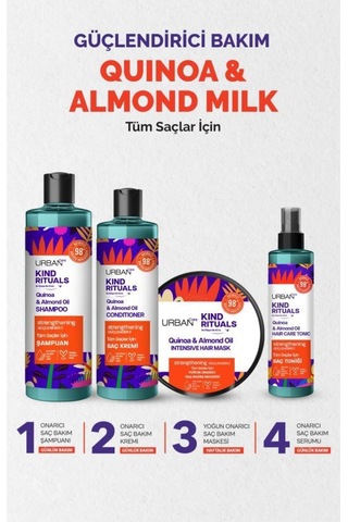 Kind Rituals Kinoa Almond Oil & Rose Water Chamomile Şampuan Seti 2x400ml-vegan