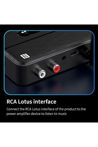Lexroo Kuzey's Store Aux & Rca Bağlantı,nfc Bluetooth 5.4 Ses Alıcısı Type-c Güç