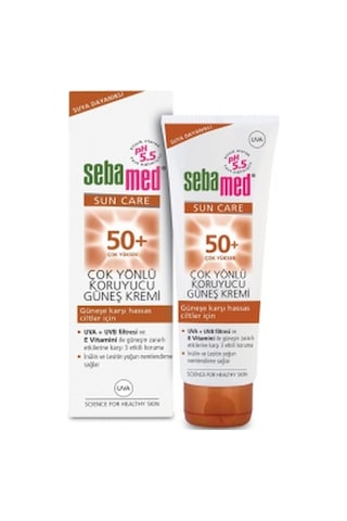 Sebamed Sun Care UVA / UVB Filtresi ve E Vitamini Üçlü Yüksek Koruma Çok Yönlü Güneş Kremi 50 SPF 75 ML