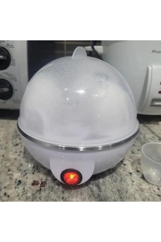 Xuweiwei Beyaz Otomatik Yumurta Pişirici: Kolay Kullanım, Çok Amaçlı, Güvenli Paslanmaz Çelik, 110v-130v Us Fiş