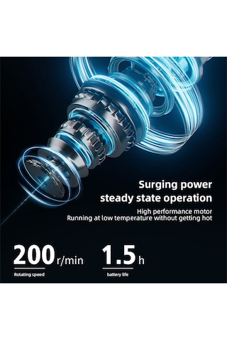 Sones Dy701 3'ü 1 Arada Elektrikli Tüy Toplayıcı Elde Taşınabilir Teleskopik Toz Temizleme Fırçası Beyaz