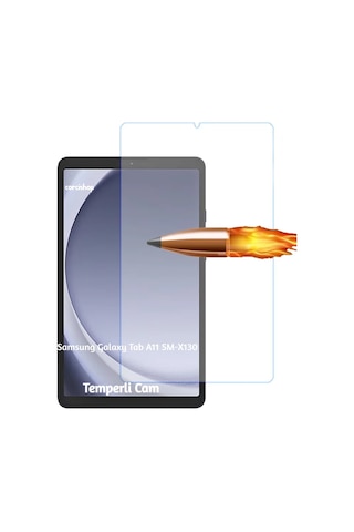 Samsung Galaxy Tab A11 Sm-x130 8.7" Modeli İle Uyumlu Kırılmaz Tablet Temperli Cam Ekran Koruyucu