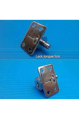 Veranda Kapısı İçin Yeni Sürgülü Pencere Kilidi - Gümüş - Vidalı