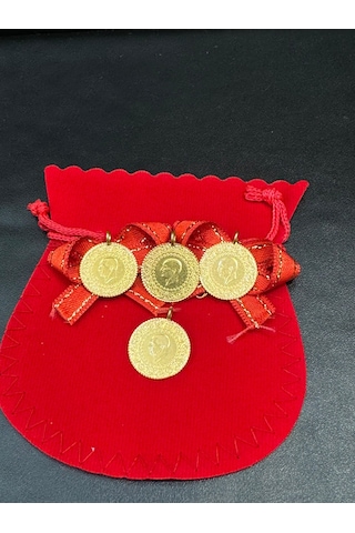 Vıctorıa Gold 4 Adet Çeyrek Altın -eski Tarihli Kulplu 22 Ayar