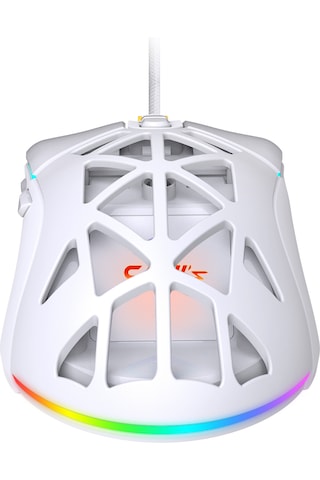 Nexus X1 12800 Dpi Reflex Örgü Kablolu & Değiştirilebilir Kapaklı Gaming Mouse - Beyaz Gm-nexus-s1-w