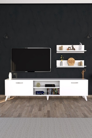 Moonlife Zümrüt Tv Ünitesi  Beyaz