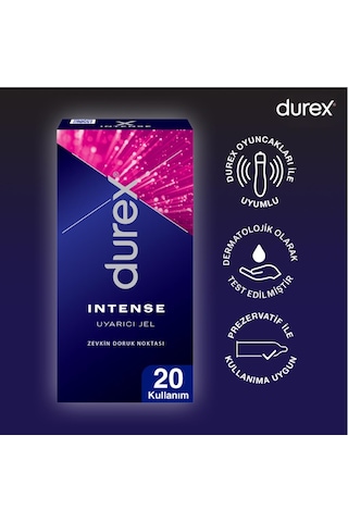 Durex Titreşimli Anal Plug Tıkaç + Durex Intense Uyarıcı Jel 10 ML