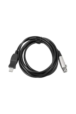 Usb - Xlr Mikrofon Kablosu Profesyonel Sabit Çıkışlı Kayıt Usb - Xlr Mikrofon Dönüşüm Kablosu Pc İçin 3m/9.8ft 0.2 Diğer