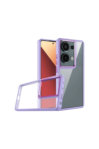 Xiaomi Redmi Note 13 Pro 4g Kılıf Zore Flora Kapak Lila