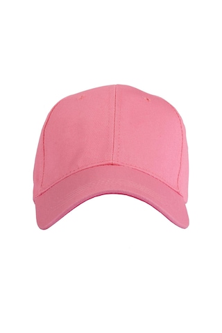 Perlotus Düz Renk Spor Beyzbol Kep Pamuklu Şapka Açık Pembe