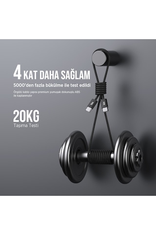 Bix BX04CC Type-c To Type-c 60w Şarj Data Kablosu 1 M Siyah