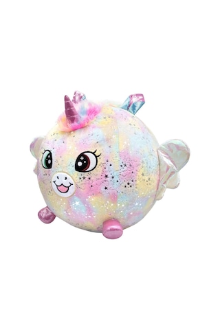 Mey İthalat Şişme Peluş Unicorn Xxl Shiny Corns S2 Çok Renkli