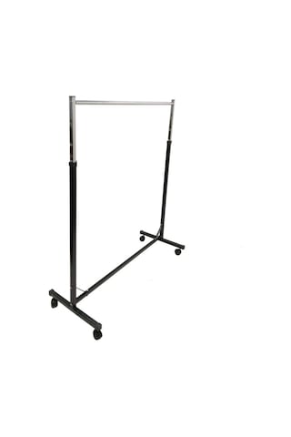 Tek Katlı Elbise Standı & Askı Stand & Mağaza Askı Standı Siyah