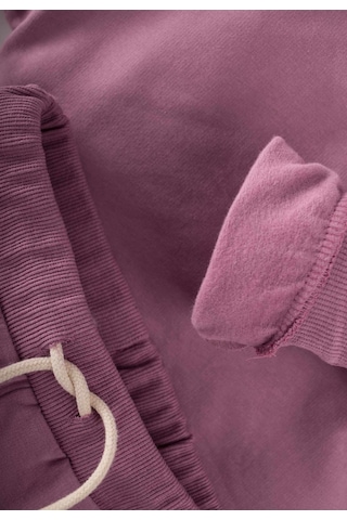 Cigit Basic Karyoka Detaylı Sweatshirt Takım 3-8 Yaş Leylak Leylak