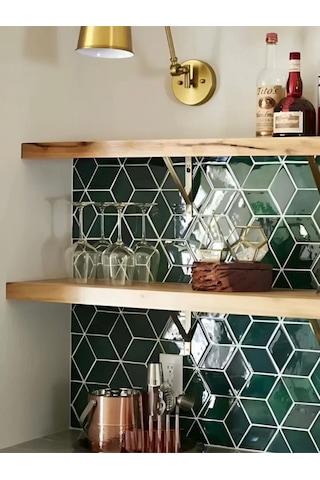 Doğal Ahşap 20x65x4 Cm 2'li Gizli Bağlantılı Raf Ahşap