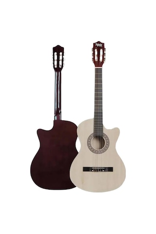 Midex Cg390nt-xbag Klasik Gitar 4/4 Sap Ayarlı Kesik Kasa Çanta Tuner Askı Capo Metod Pena