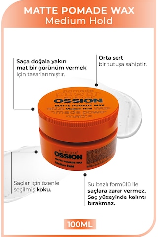 Morfose Ossion Matte Pomade Wax Medium Hold 100 ML