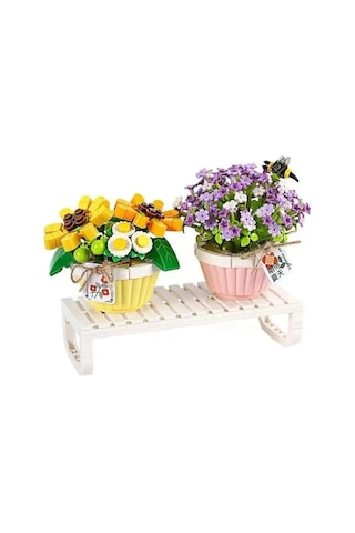 Lz1674 Loz Eternal Flowers Serisi - Saksıda Çiçekler ''letters From Spring Baby S Breath'' ''daisy W