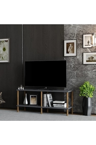 Tv Sehpası Şota Antrasit 90 Cm