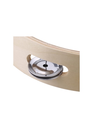 Vkemall Çocuklar İçin 8" El Tipi Ahşap Başsız Tef Zili Metal Tek Sıralı Jingle-çok Renkli