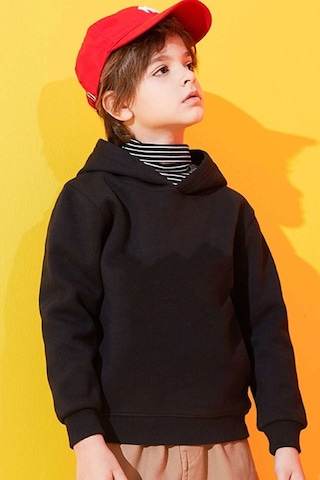 Uyguntarz Çocuk Yıldırım Baskılı Sweatshirt Siyah