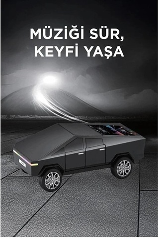 Bfs D68 Cyber Model Araba Tasarımlı Bluetooth Hoparlör 15w Güçlü Ses Rgb Led /tws/usb Siyah