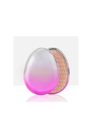 Koodmax Saç Şekillendirici Dolaşık Açıcı Çocuk Tarağı Oval Tarak Galvanik Kaplama Pembe